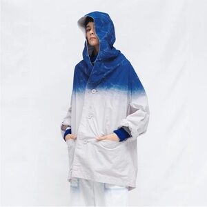 Yohji Yamamoto Y's Ombré Painted Coat Jacket Sz 2 Resort 2020 Collection NWT